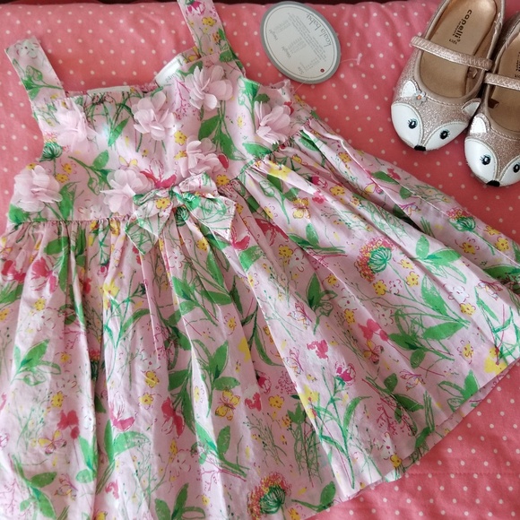 Koala Kids Other - Koala baby Pink Floral Cotton Dress